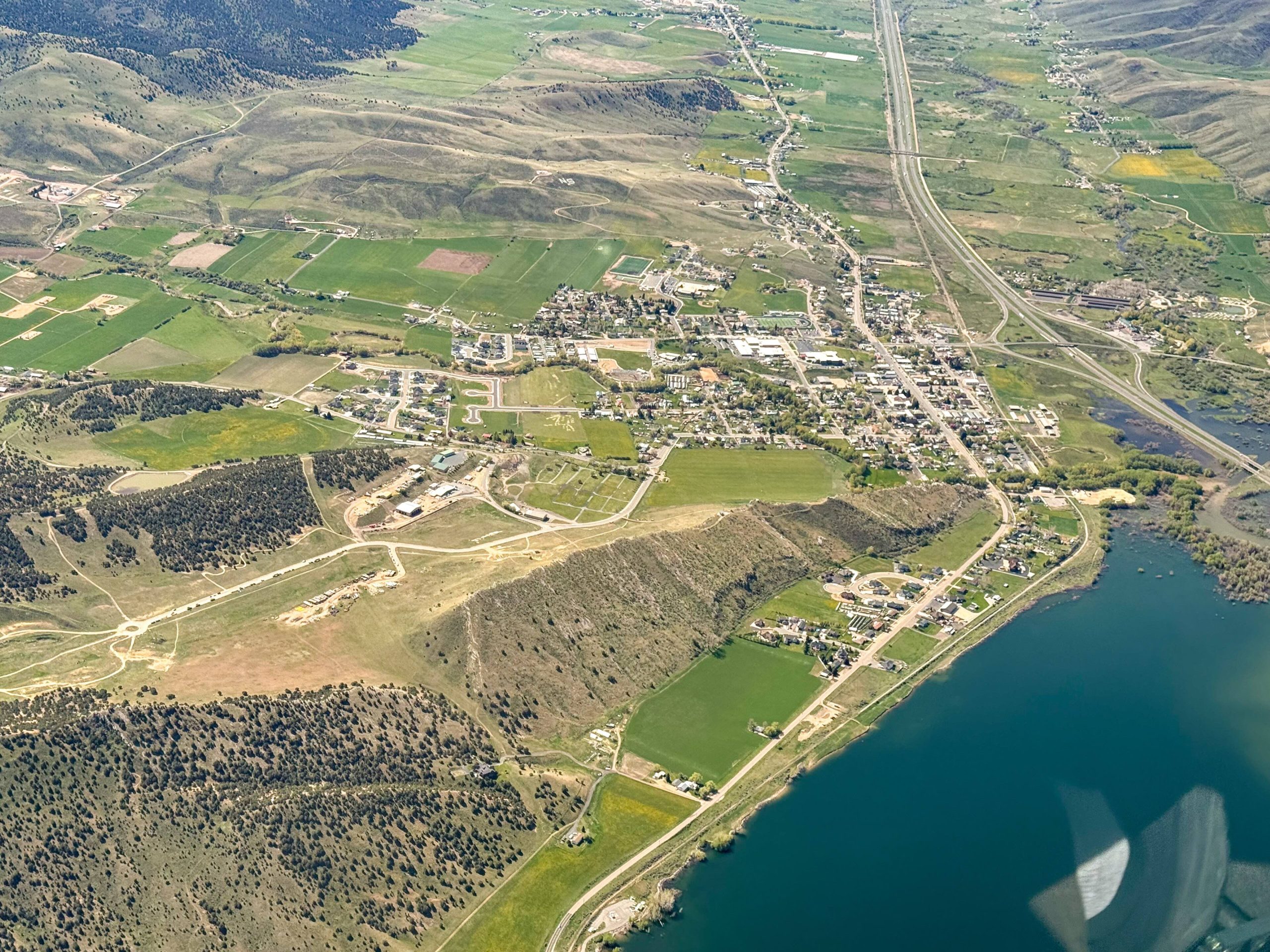 coalville utah aerial view